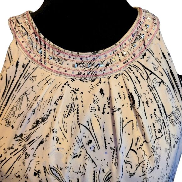 WHITE HOUSE BLACK MARKET Dress Bare Shoulders Strappy Back Sequins‎  Bead… - Picture 4 of 13